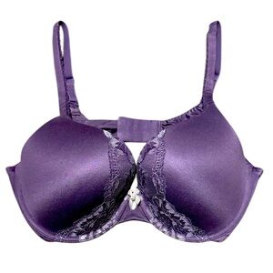 Victoria’s Secret Body By Victoria Padded Perfect Coverage Purple Bra Size 36D